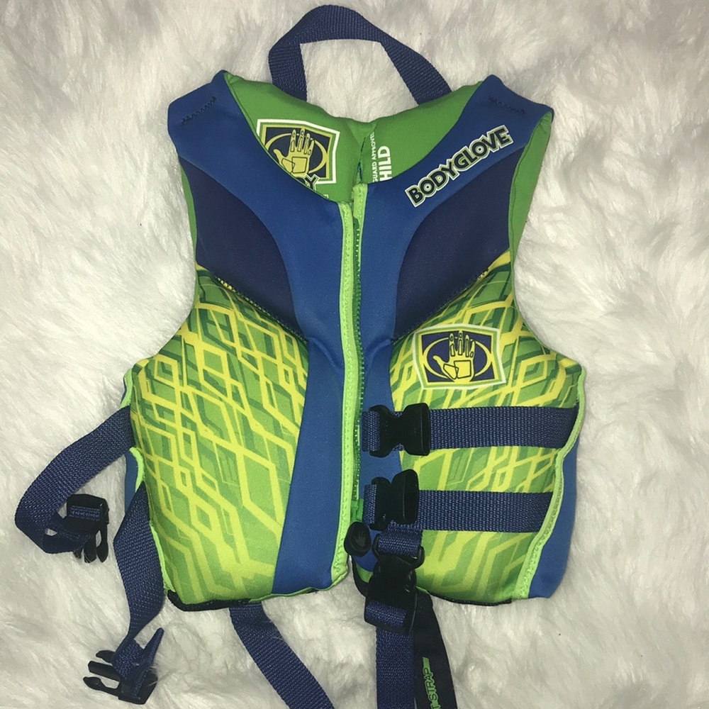 Kids body glove life jacket